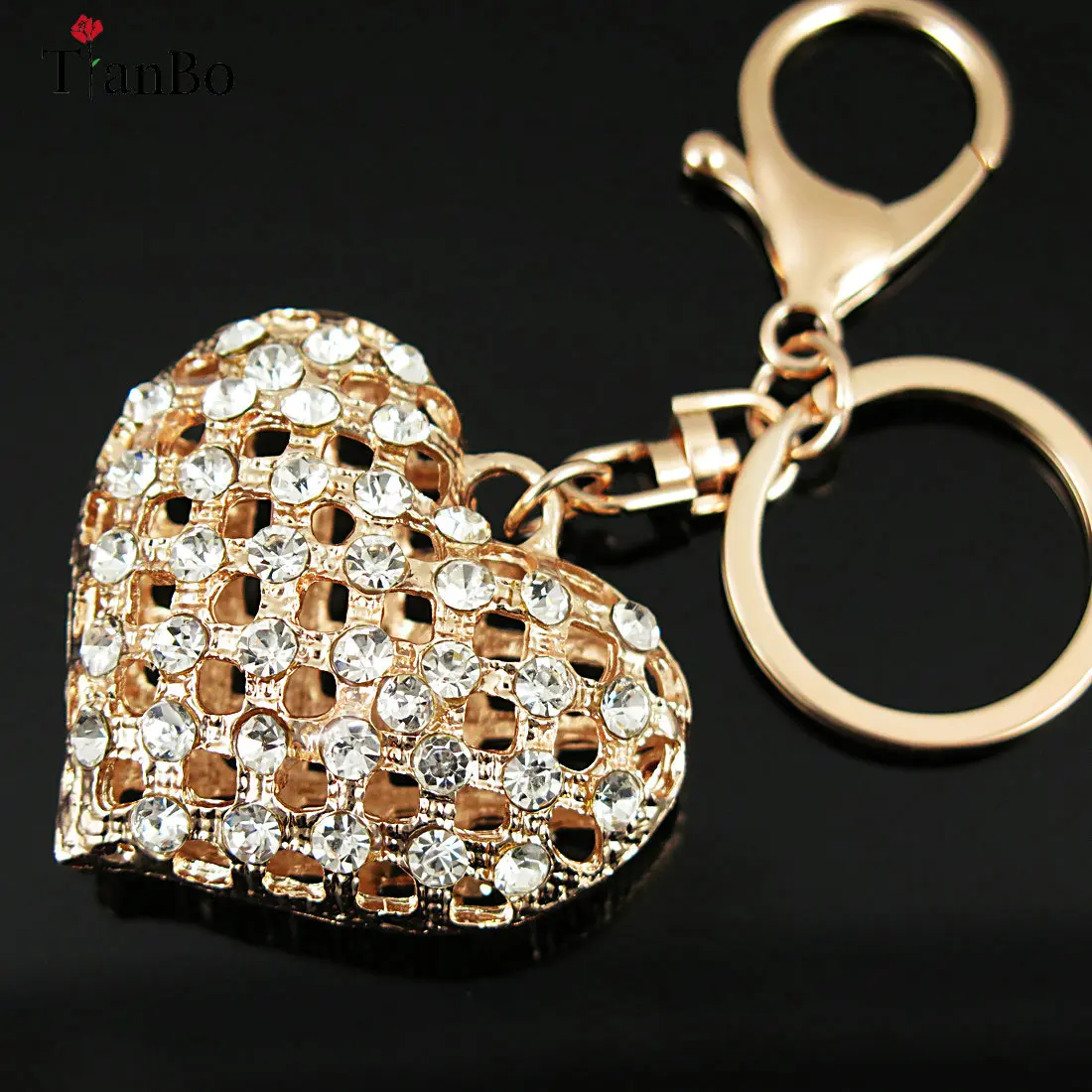 TianBo Crystal Rhinestone Alloy Keychain For Women Handbag Trinket Heart-shaped Rhinestone Key Ring Car Key Holder Chaveiro
TianBo Crystal Rhinestone Alloy Keychain For Women Handbag Trinket Heart-shaped Rhinestone Key Ring Car Key Holder Chaveiro