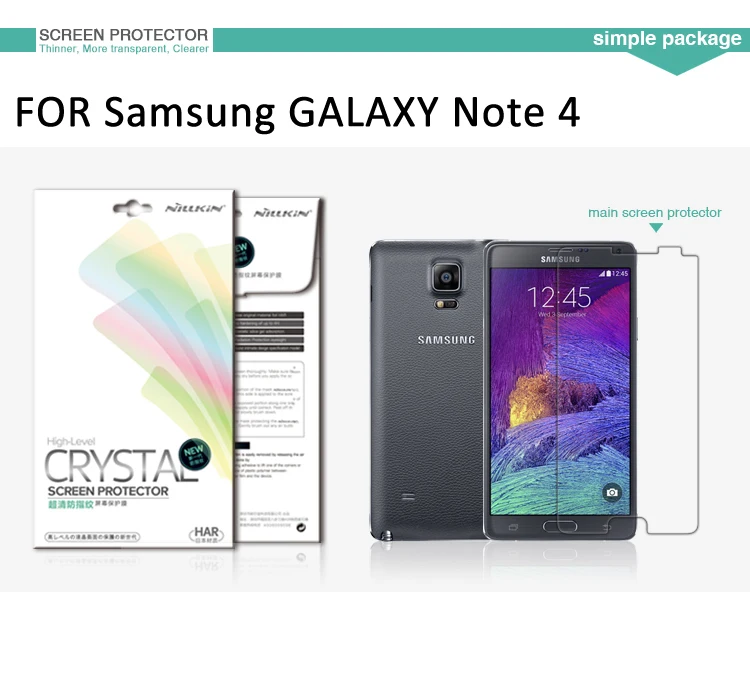 screen protector for Samsung GALAXY Note 4 N9100 note4 NILLKIN Matte OR Super clear protective film Lot with retailed package
screen protector for Samsung GALAXY Note 4 N9100 note4 NILLKIN Matte OR Super clear protective film Lot with retailed package