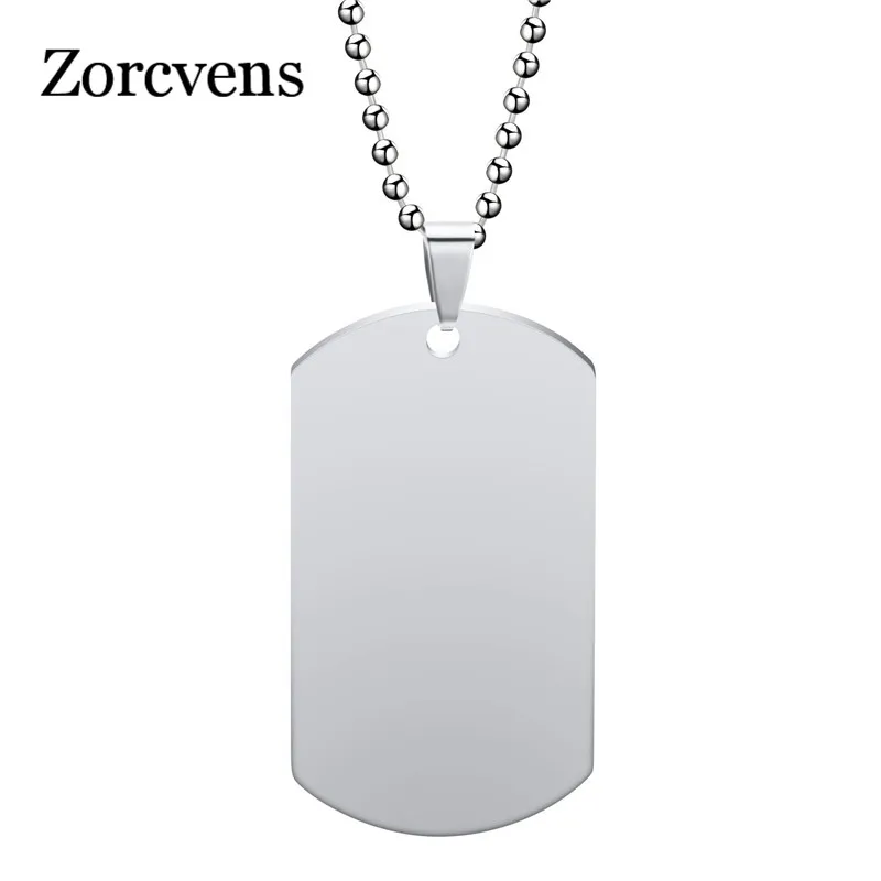 ZORCVENS New unique Designer Mens Military Army Style 316L Stainless Steel Dog Tags Chain Mens Pendant Necklace Jewelry
ZORCVENS New unique Designer Mens Military Army Style 316L Stainless Steel Dog Tags Chain Mens Pendant Necklace Jewelry