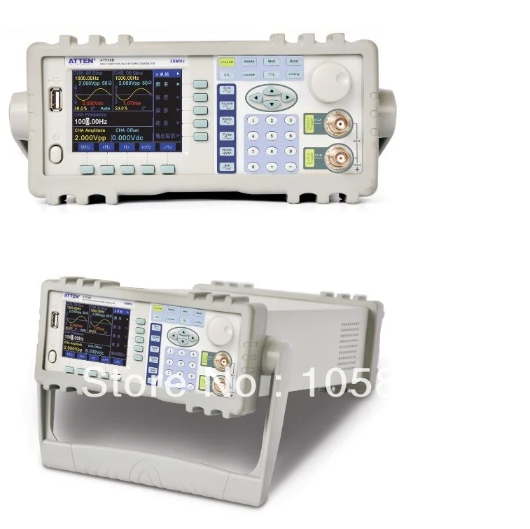 Upgrade Atten ATF20B DDS Arbitrary Signal Function Generator 20MHZ 100MSa/s Dual Channel same with SDG1020+RS232 port
Upgrade Atten ATF20B DDS Arbitrary Signal Function Generator 20MHZ 100MSa/s Dual Channel same with SDG1020+RS232 port