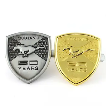 3D Horse 50 Years Aluminium Allloy Souvenir Emblem Car Styling Front Hood Grille Sticker for Ford Mustang Shelby Silver/Golden
3D Horse 50 Years Aluminium Allloy Souvenir Emblem Car Styling Front Hood Grille Sticker for Ford Mustang Shelby Silver/Golden