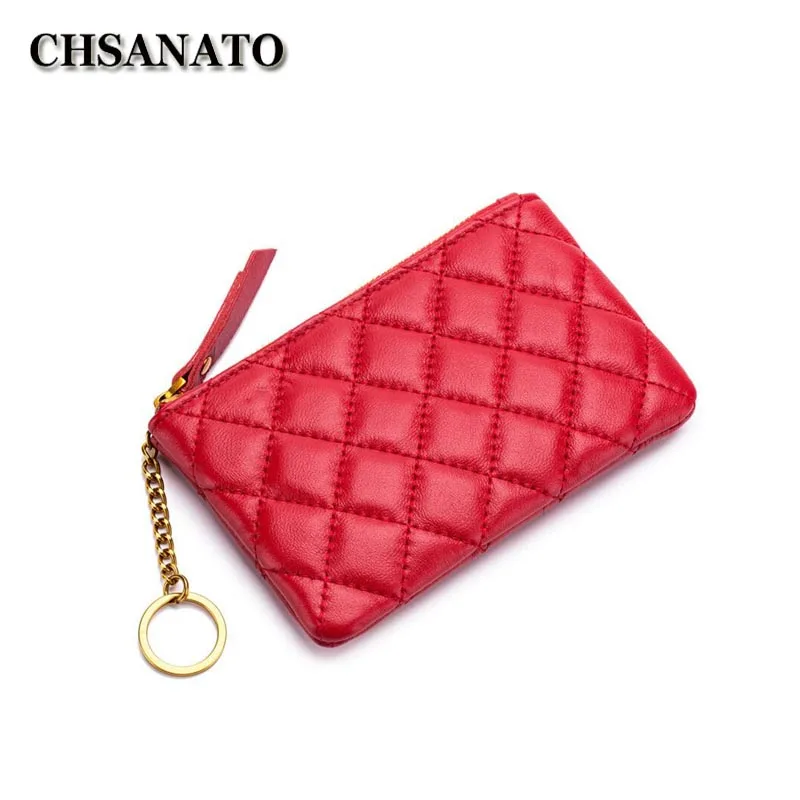 CHSANATO Sheepskin Genuine Leather Men's Coin Purse Women Zipper Coin Wallet Fashion Key Holder Plaid Small Money Bag
CHSANATO Sheepskin Genuine Leather Men's Coin Purse Women Zipper Coin Wallet Fashion Key Holder Plaid Small Money Bag