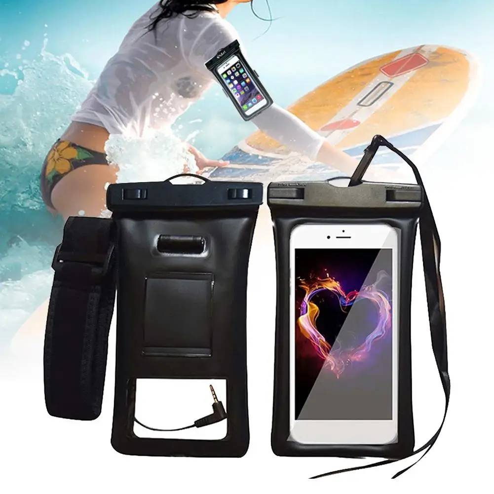 Floatable Waterproof Phone Case Swimming Phone Pouch Dry Bag with Armband and Audio Jack for iPhone Andriod
Floatable Waterproof Phone Case Swimming Phone Pouch Dry Bag with Armband and Audio Jack for iPhone Andriod