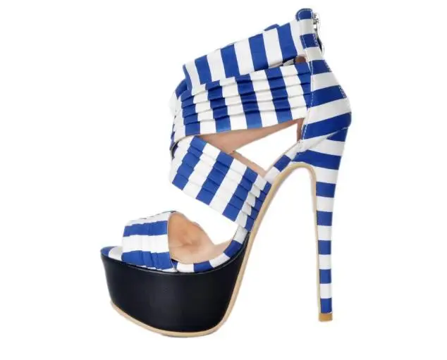 women gladiator sandals white blue stripe platform shoes summer sexy high heels sandals females butterfly-knot dress pumps shoe
women gladiator sandals white blue stripe platform shoes summer sexy high heels sandals females butterfly-knot dress pumps shoe