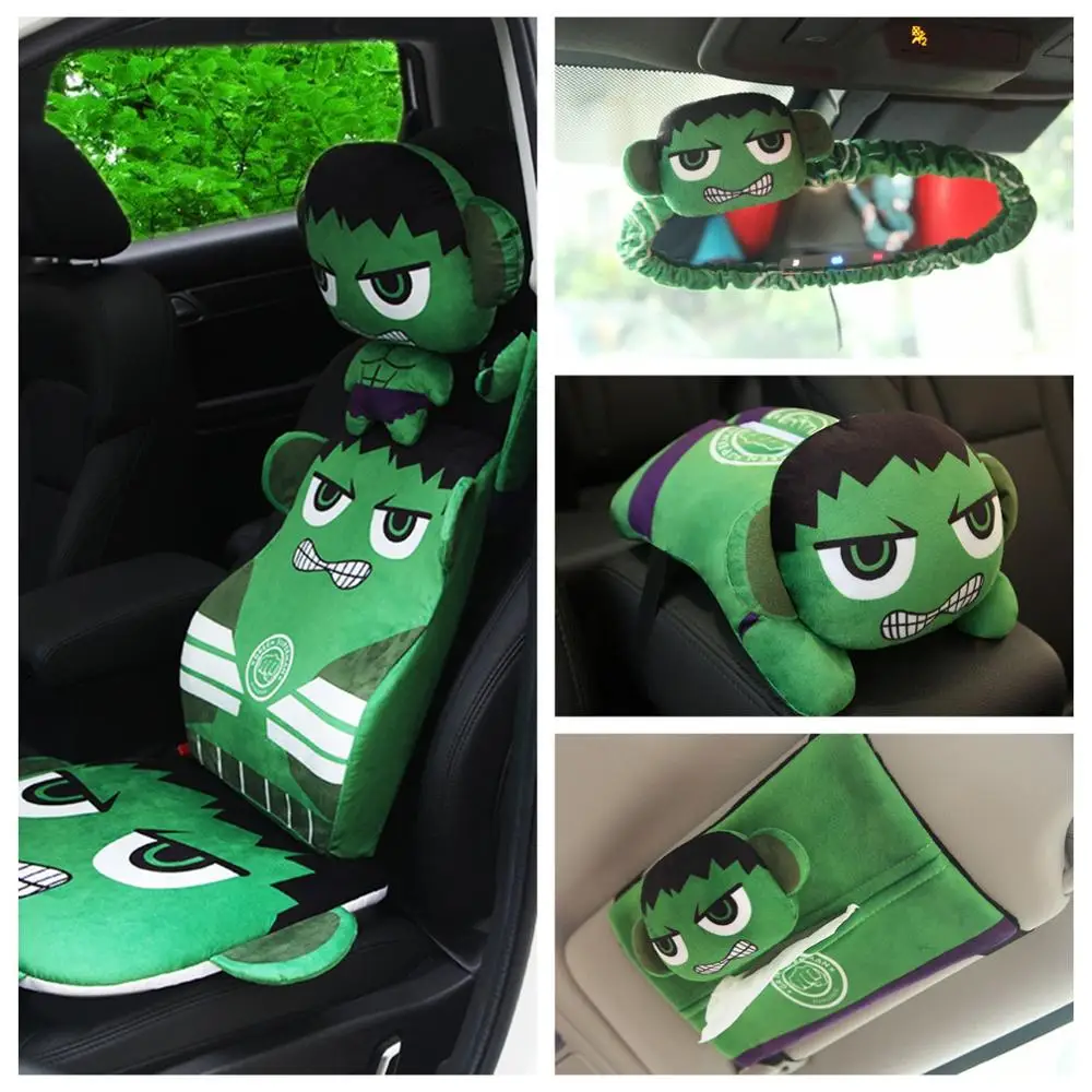 The Hulk hero vehicle-mounted plush waist pillow cushion safety belt cover car receive box paper towel tissue box stuffed toy
The Hulk hero vehicle-mounted plush waist pillow cushion safety belt cover car receive box paper towel tissue box stuffed toy