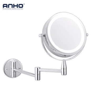 Wall Mounted Adjustable Makeup Mirror Bath Led Mirror 6 Inch 1X/5X Magnification Dual Arm Extend 2-Face Cosmetic Mirror
Wall Mounted Adjustable Makeup Mirror Bath Led Mirror 6 Inch 1X/5X Magnification Dual Arm Extend 2-Face Cosmetic Mirror