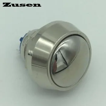 

Zusen 12mm waterproof ZS12B-10/J/N 1NO Dome head momentary micro switch Push Button Switch Pin terminal