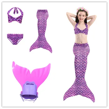 New!Children's Mermaid Tails With Monofin Bikini Swimsuit for Girls Swimsuit Swimming Fancy Costume Kids 4 Piece Bikini Set
New!Children's Mermaid Tails With Monofin Bikini Swimsuit for Girls Swimsuit Swimming Fancy Costume Kids 4 Piece Bikini Set