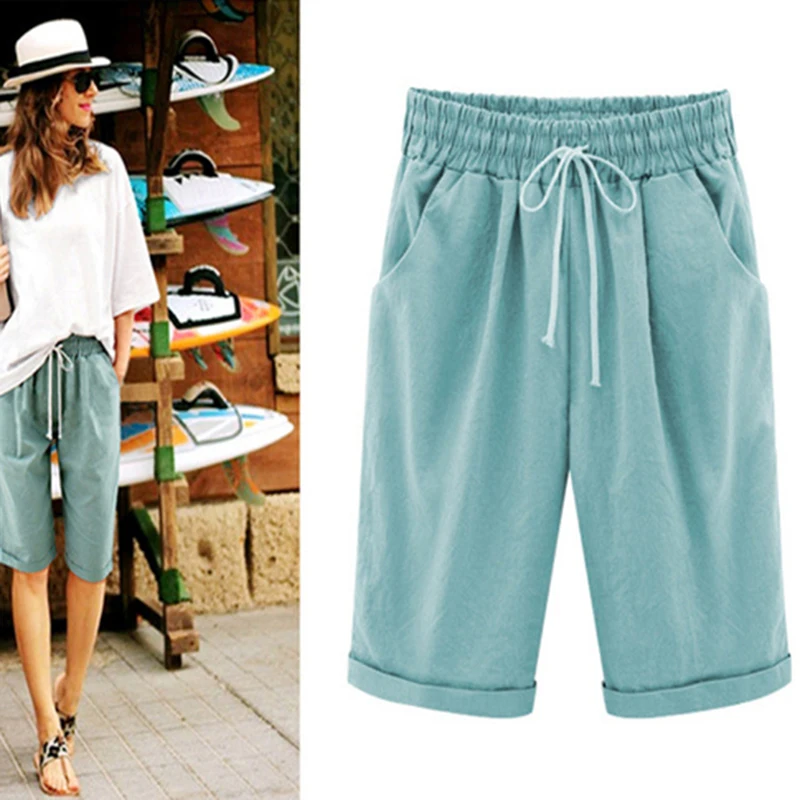 2019 Summer Women Knee-Length Pants Large Size Casual Pants Female Five-pants Thin Midi Pants Trousers Women's Capris
2019 Summer Women Knee-Length Pants Large Size Casual Pants Female Five-pants Thin Midi Pants Trousers Women's Capris