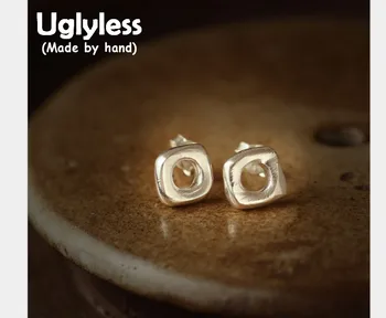 Uglyless Real S 990 Silver Square Studs Unisex MINI Size Small Cube Stud Earrings Hollow Jewelry Ethnic Geometric Brincos Bijoux
Uglyless Real S 990 Silver Square Studs Unisex MINI Size Small Cube Stud Earrings Hollow Jewelry Ethnic Geometric Brincos Bijoux