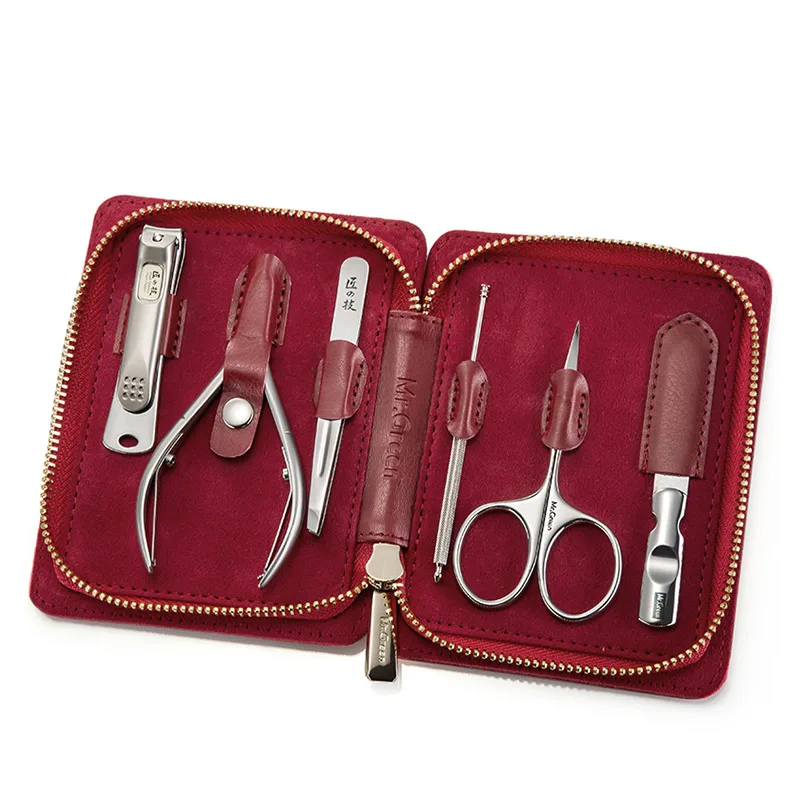 MR.GREEN 6 in 1 Nail Clipper Set Stainless steel Nail Scissors Tweezer File EarPick Cuticle Grooming Kit with Case Manicure tool
MR.GREEN 6 in 1 Nail Clipper Set Stainless steel Nail Scissors Tweezer File EarPick Cuticle Grooming Kit with Case Manicure tool