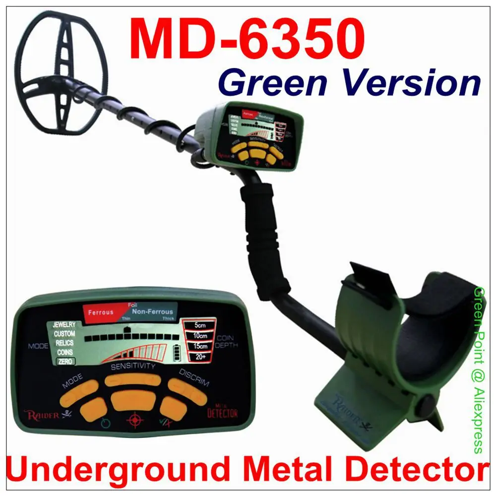 Green Version MD-6350 Underground Metal Detector MD6350 Gold Digger Treasure Hunter \ MD6250 Updated Version Green Color
Green Version MD-6350 Underground Metal Detector MD6350 Gold Digger Treasure Hunter \ MD6250 Updated Version Green Color