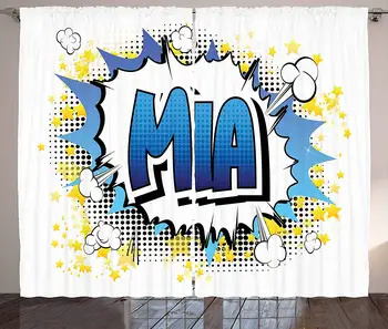 Mia Curtains Widespread Feminine Name in The United States with Comic Book Style Graphic Elements Living Room Bedroom Window
Mia Curtains Widespread Feminine Name in The United States with Comic Book Style Graphic Elements Living Room Bedroom Window