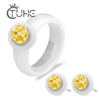 Big Yellow Round Satetment Jewelry Set For Women bijoux mariage Black White Ceramic Rings & Earring Jewelry Set Birthday Gift
Big Yellow Round Satetment Jewelry Set For Women bijoux mariage Black White Ceramic Rings & Earring Jewelry Set Birthday Gift