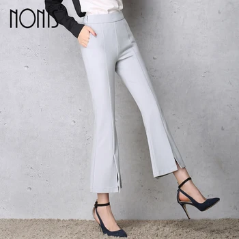 Nonis 2020 New Design Women Vintage Flare Pants Spring Autumn High Waist Micro Elastic Trousers Ankle Length Boot Cut Slim Pants
Nonis 2020 New Design Women Vintage Flare Pants Spring Autumn High Waist Micro Elastic Trousers Ankle Length Boot Cut Slim Pants