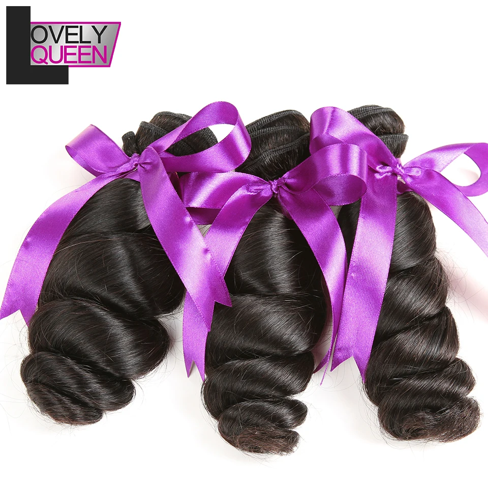 Lovely Queen Hair Brazilian Loose Wave Bundles Human Hair Bundles Weave Non Remy Hair Extensions Natural Black
Lovely Queen Hair Brazilian Loose Wave Bundles Human Hair Bundles Weave Non Remy Hair Extensions Natural Black