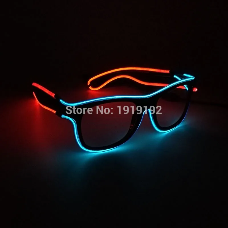Artificial Flashing Double color Glowing Glasses 5 style Powered By DC-3V EL Wire Cold Light Tube Crazy Discos Party Decoration
Artificial Flashing Double color Glowing Glasses 5 style Powered By DC-3V EL Wire Cold Light Tube Crazy Discos Party Decoration