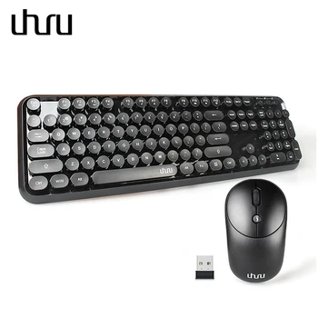 UHURU Wireless Keyboard and Mouse Full-size Keyboard and 2.4G Wireless Mouse with Comfortable Round Key for Gaming Computer Mac
UHURU Wireless Keyboard and Mouse Full-size Keyboard and 2.4G Wireless Mouse with Comfortable Round Key for Gaming Computer Mac