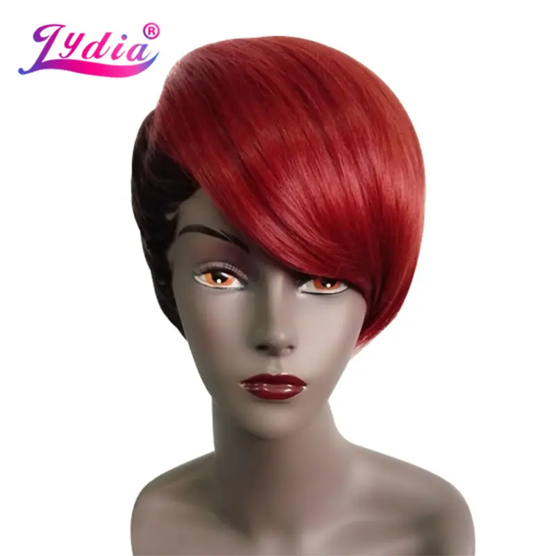 Lydia For Women Synthetic Wigs Short Straight 8 Inch Nature Wig Mix Color FT1B/350# Right-Side Bang African American Wigs
Lydia For Women Synthetic Wigs Short Straight 8 Inch Nature Wig Mix Color FT1B/350# Right-Side Bang African American Wigs