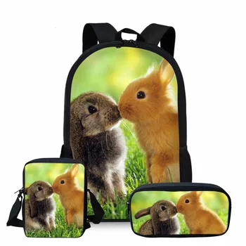 pcs/set Women Backpack Rabbit Printing Polyester School Bags For Teenager Girls Preppy Style Rucksack Cute Book Bag
pcs/set Women Backpack Rabbit Printing Polyester School Bags For Teenager Girls Preppy Style Rucksack Cute Book Bag