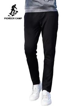Pioneer camp knitted pants men brand clothing solid drawstring trousers straight casual quality pants for men black AZZ701213
Pioneer camp knitted pants men brand clothing solid drawstring trousers straight casual quality pants for men black AZZ701213