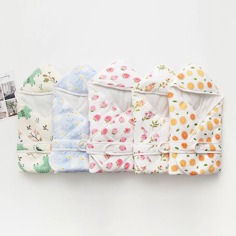 Cotton Crepe Baby Swaddle Blanket 2 Layers Infant Wrap Envelope Windproof Stroller Cover Blanket Newborn Baby Bedding Blanket
Cotton Crepe Baby Swaddle Blanket 2 Layers Infant Wrap Envelope Windproof Stroller Cover Blanket Newborn Baby Bedding Blanket