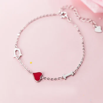 MloveAcc Korean Design Solid 925 Sterling Silver Romantic I LOVE YOU Charms Link Chain Bracelet for Women 
MloveAcc Korean Design Solid 925 Sterling Silver Romantic I LOVE YOU Charms Link Chain Bracelet for Women