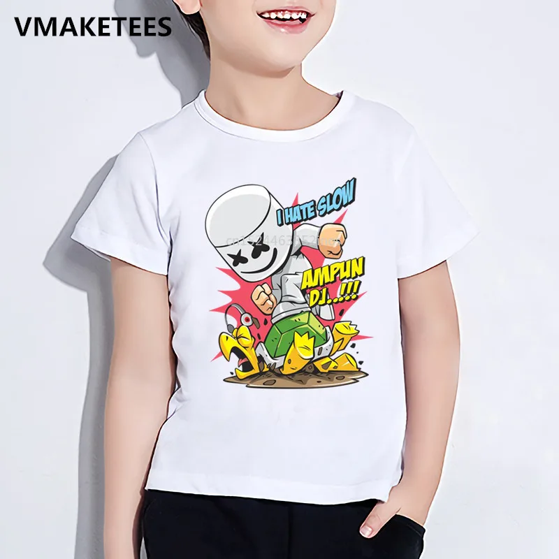 Kids Summer Girls & Boys T shirt Children DJ Marshmello Dabbing Cartoon Print T-shirt Smile Funny Casual Baby Clothes,HKP2401
Kids Summer Girls & Boys T shirt Children DJ Marshmello Dabbing Cartoon Print T-shirt Smile Funny Casual Baby Clothes,HKP2401