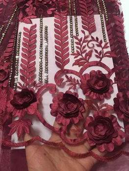 Latest 2019 Dubai Tulle Lace Fabric Nigerian French Velvet Lace Fabric With Rose Flower Sequins Embroidered African Lace Fabric
Latest 2019 Dubai Tulle Lace Fabric Nigerian French Velvet Lace Fabric With Rose Flower Sequins Embroidered African Lace Fabric