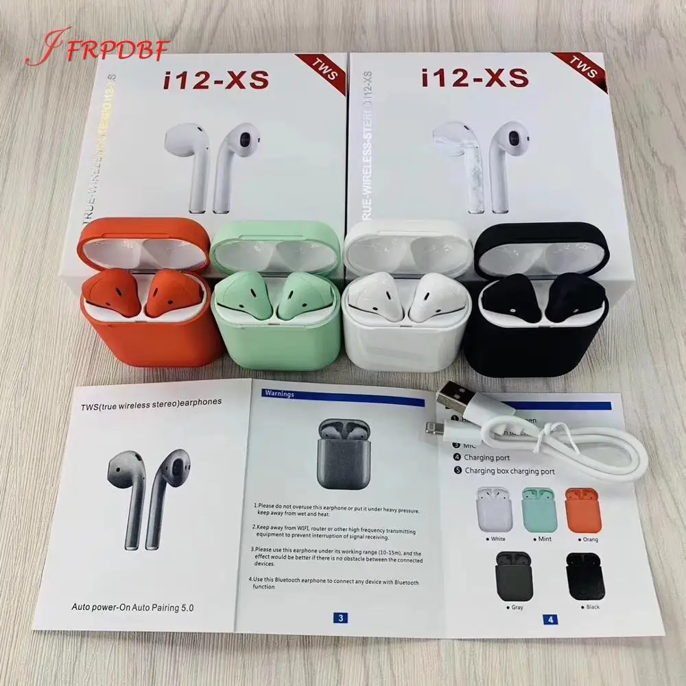 New i11 i12-xs TWS Blutooth Earphone Wireless Touch Earbud 3D stereo with charging box For iPhone xiomi PK i7s i9s i12 i20 i30
New i11 i12-xs TWS Blutooth Earphone Wireless Touch Earbud 3D stereo with charging box For iPhone xiomi PK i7s i9s i12 i20 i30