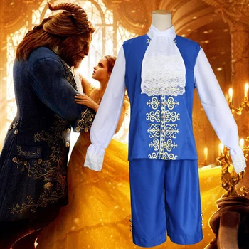 Movie Beauty and The Beast Adult Prince Cosplay Costume Halloween Men Vintage Costumes Outfit Gentleman Blue Jacket
Movie Beauty and The Beast Adult Prince Cosplay Costume Halloween Men Vintage Costumes Outfit Gentleman Blue Jacket