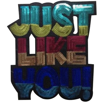Iron on patches for clothing T shirt Mask 27cm JUST LIKE YOU! Sequined Sequins T-shirt Womens Fashion Tops Shirt Patch Clothes
Iron on patches for clothing T shirt Mask 27cm JUST LIKE YOU! Sequined Sequins T-shirt Womens Fashion Tops Shirt Patch Clothes
