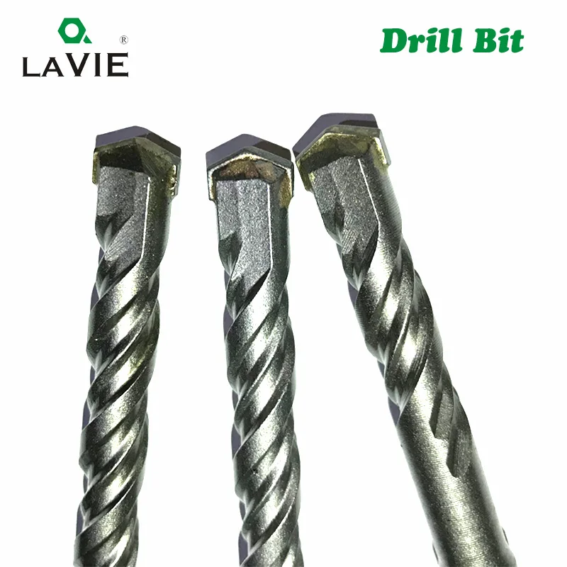 

LA VIE 3pc/Lot 6 8 10mm SDS Plus Drill Bit 260mm Hammer Concrete Bits S4 Slot Tip Masonry Drill Brick Wall Block Power Tools 001