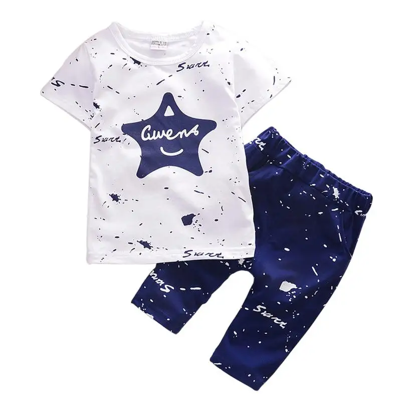 Kids Clothes Sets 2019 New Summer Star Printed Boys T Shir Shorts Suit Casual Baby Infant Children Stylish Clothing 1 2 3 4 Year
Kids Clothes Sets 2019 New Summer Star Printed Boys T Shir Shorts Suit Casual Baby Infant Children Stylish Clothing 1 2 3 4 Year