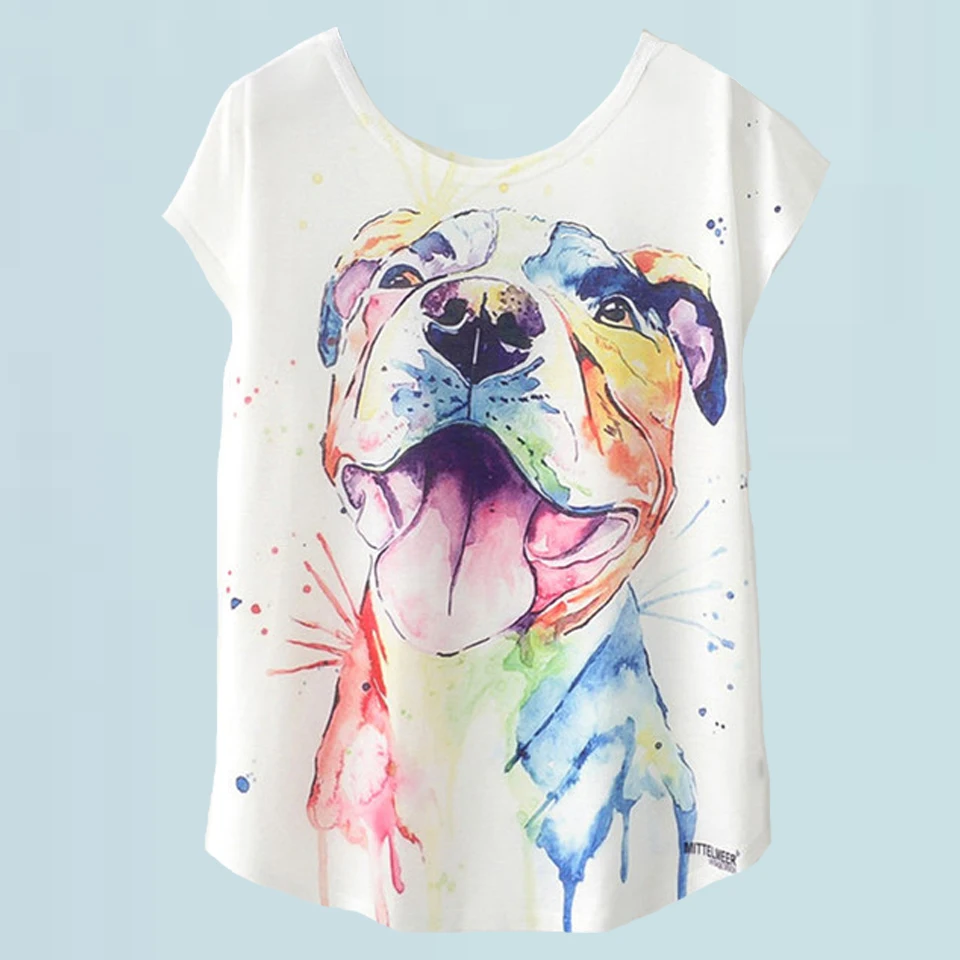 Colorful Tshirt Dog Painting T Shirt Women Short Sleeve Vetement Femme 2019 Harajuku Loose Street Wear White Tshirt Print Animal
Colorful Tshirt Dog Painting T Shirt Women Short Sleeve Vetement Femme 2019 Harajuku Loose Street Wear White Tshirt Print Animal
