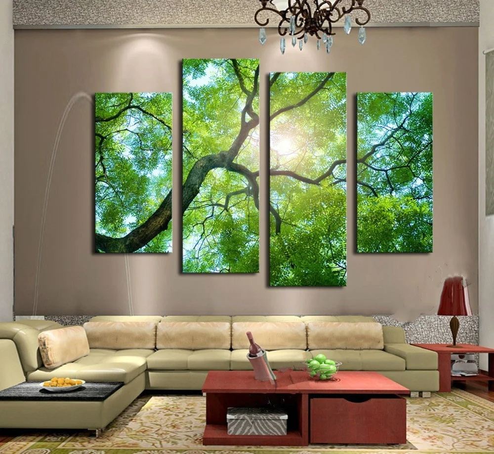 4 pieces Landscape Pictures Print On Canvas Abstract Guitar Wall Pictures For Living Room Wall Art Sun Green Tree Paintings
4 pieces Landscape Pictures Print On Canvas Abstract Guitar Wall Pictures For Living Room Wall Art Sun Green Tree Paintings