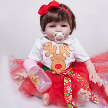 2017 New Silicone Reborn Dolls For Girls Poupee Reborn Cotton Body Baby Alive Brinquedos Baby Doll Toys Lovely Cartoon Gift
2017 New Silicone Reborn Dolls For Girls Poupee Reborn Cotton Body Baby Alive Brinquedos Baby Doll Toys Lovely Cartoon Gift