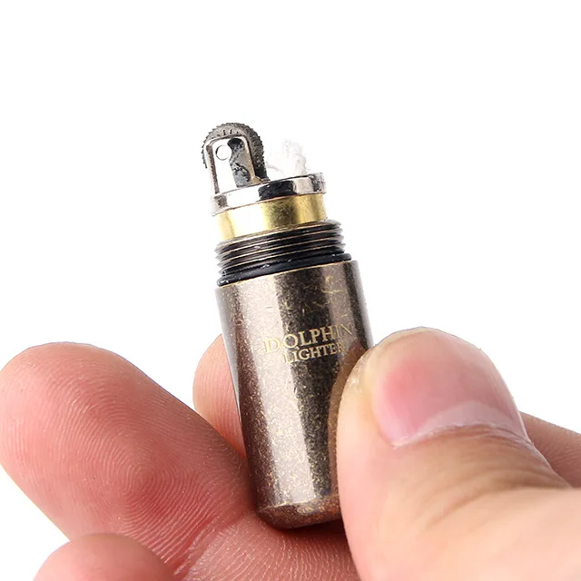 Mini Pocket Gasoline Lighter Key Chain Capsule Compact Kerosene Lighter Outdoor Tools Inflated Keychain Grinding Wheel Lighter
Mini Pocket Gasoline Lighter Key Chain Capsule Compact Kerosene Lighter Outdoor Tools Inflated Keychain Grinding Wheel Lighter