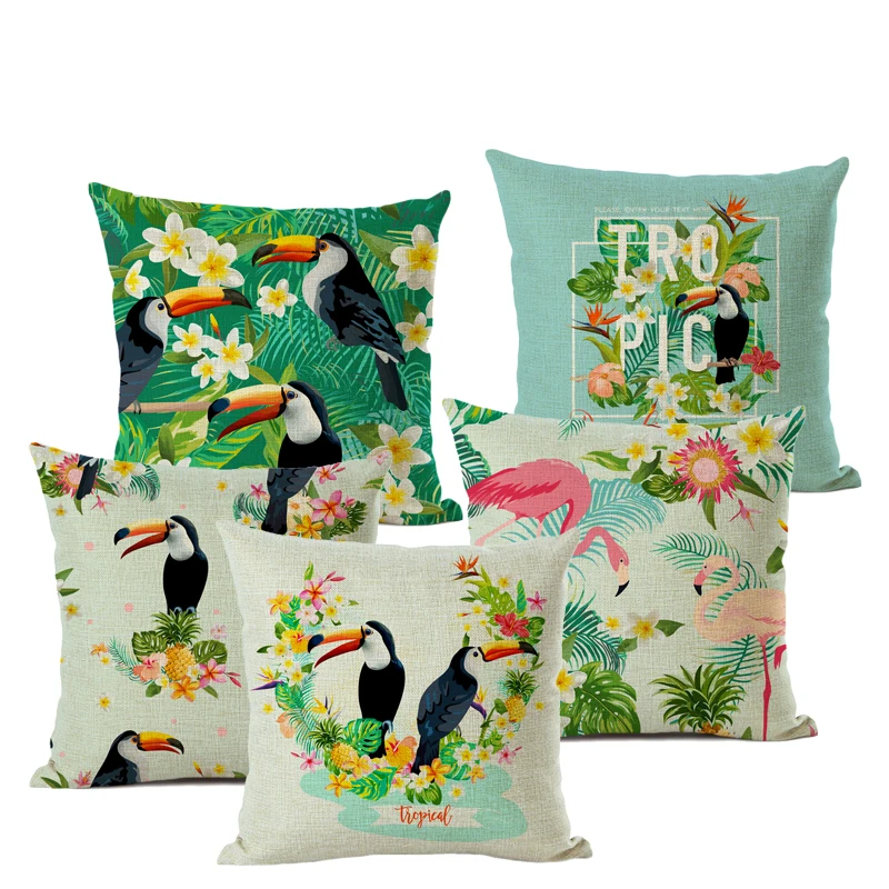 Tropical plant cushion cover linen cotton home sofa decoration chair pillow office pillow best-selling fashion bedding 45X45CM
Tropical plant cushion cover linen cotton home sofa decoration chair pillow office pillow best-selling fashion bedding 45X45CM