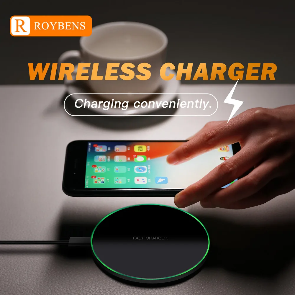 Roybens Fast Qi Wireless Charger For Apple iPhone X 8 Plus For Samsung S8 Plus S7 Phone Fast Wireless Charging Pad Dock Station
Roybens Fast Qi Wireless Charger For Apple iPhone X 8 Plus For Samsung S8 Plus S7 Phone Fast Wireless Charging Pad Dock Station