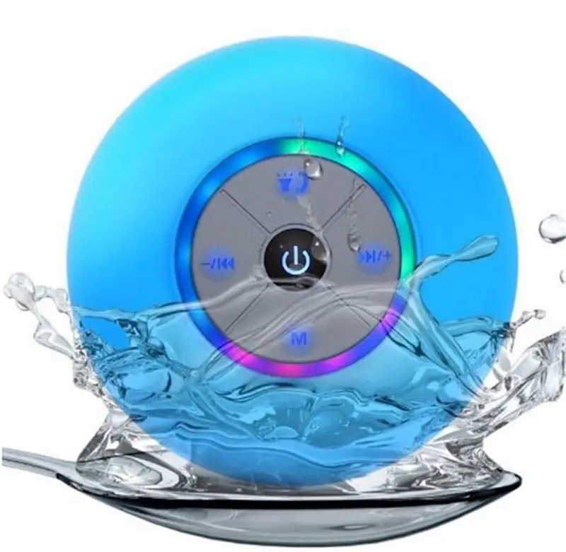 Waterproof Bluetooth Speaker With LED Lamp Suction Cup Wireless Bathroom Car Mobile Phone Speaker Support Hands-Free Data Card 
Waterproof Bluetooth Speaker With LED Lamp Suction Cup Wireless Bathroom Car Mobile Phone Speaker Support Hands-Free Data Card