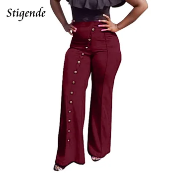 Stigende Fashion High Waisted Button Pants Women Casual Solid Color Long Trousers Streetwear Elegant Flare Leg Party Pants
Stigende Fashion High Waisted Button Pants Women Casual Solid Color Long Trousers Streetwear Elegant Flare Leg Party Pants