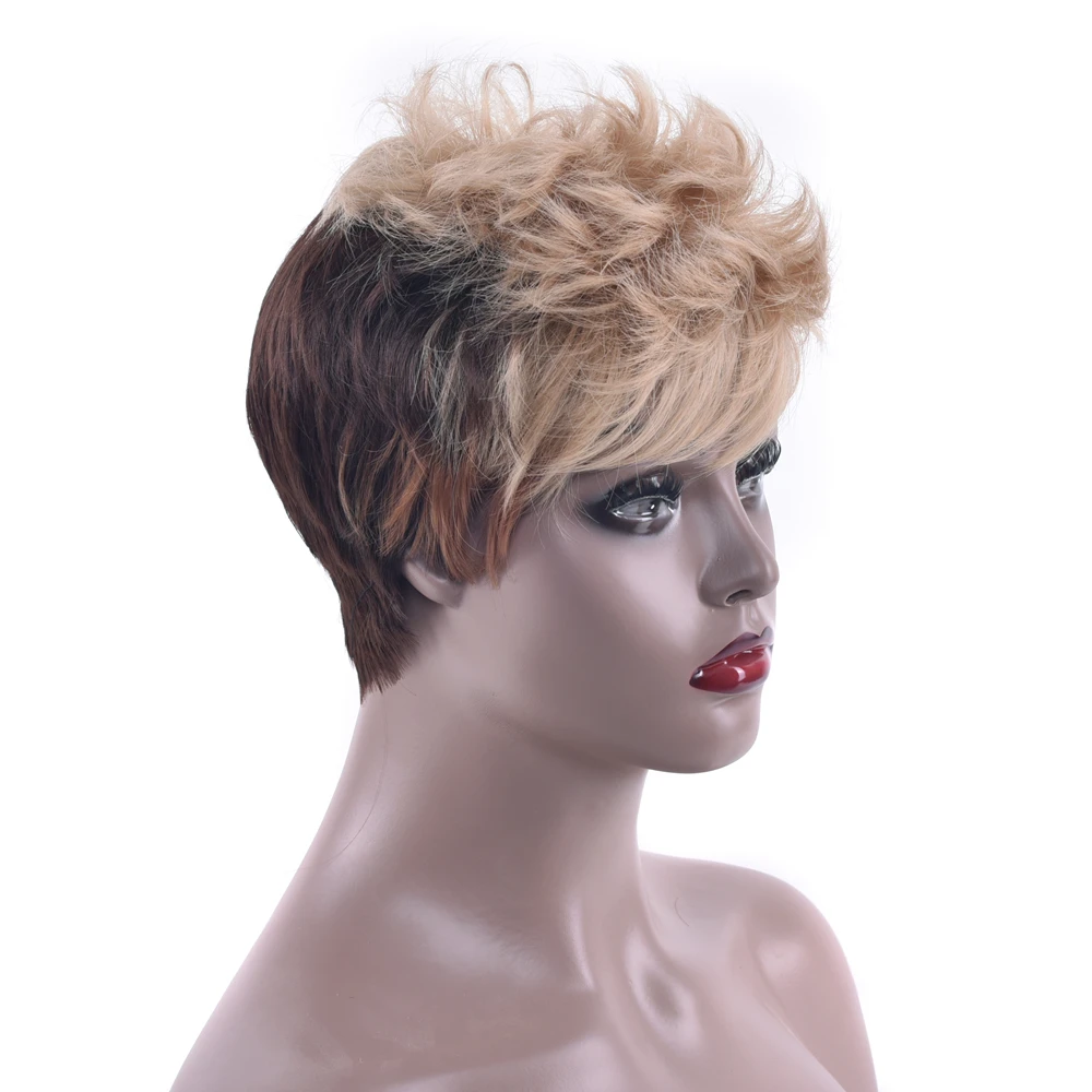Soowee Short Curly Synthetic Hair Wigs High Temperature Fiber Hair Party Hair Brown Mixed Yellow Cosplay Wig for Men & Women
Soowee Short Curly Synthetic Hair Wigs High Temperature Fiber Hair Party Hair Brown Mixed Yellow Cosplay Wig for Men & Women