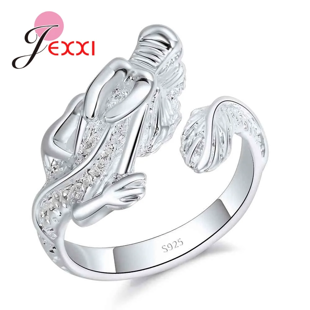 New Created 925 Sterling Silver Dragon Finger Rings for Women Unique Open Men Jewelry Wholesale Adjustable Bague for Party
New Created 925 Sterling Silver Dragon Finger Rings for Women Unique Open Men Jewelry Wholesale Adjustable Bague for Party
