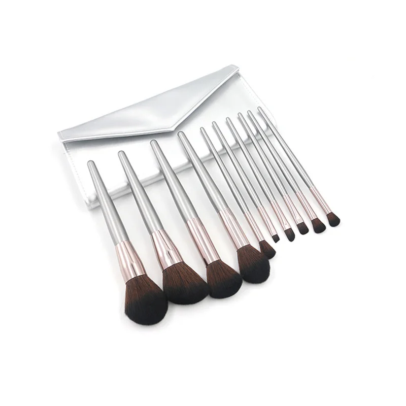 2019 New high quality 10pcs silver Synthetic Hair profesional makeup brushes set professional eye brush makeup kit cosmetics
2019 New high quality 10pcs silver Synthetic Hair profesional makeup brushes set professional eye brush makeup kit cosmetics
