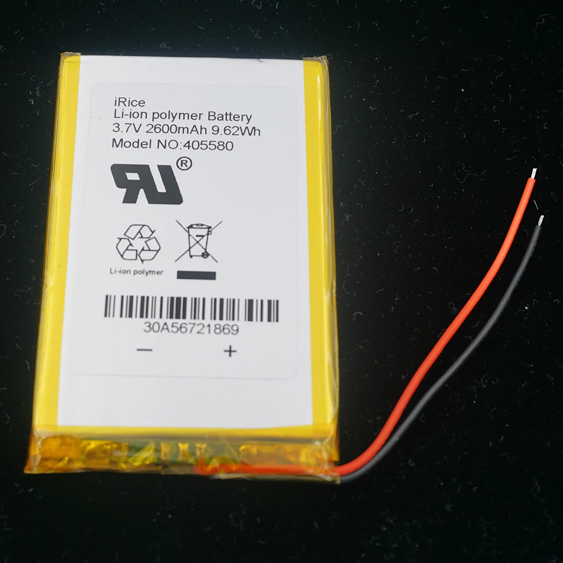 XINJ 3.7V 2600 mAh Li lithium polymer battery li po cell 405580 For GPS Power bank E-book PAD MID Phone DVD DIY IPTV Tablet PC
XINJ 3.7V 2600 mAh Li lithium polymer battery li po cell 405580 For GPS Power bank E-book PAD MID Phone DVD DIY IPTV Tablet PC