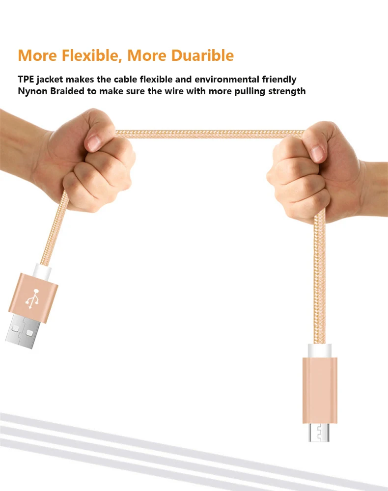 USB01 Android data charging cable detail 2