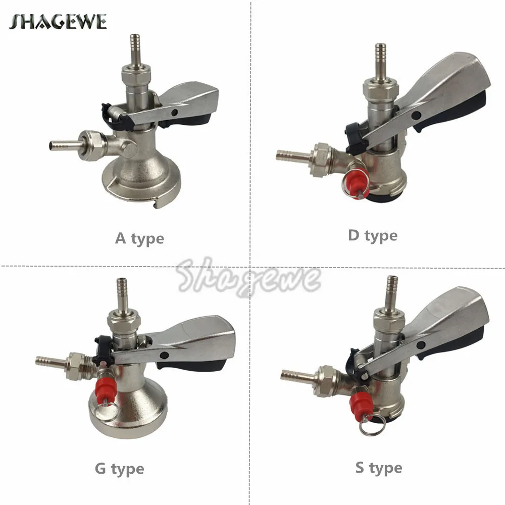 Draft Beer Keg Coupler Beer Tap System Connectors Beer Brewing Dispenser Tap A Type G Type S Type D Type Couplers
Draft Beer Keg Coupler Beer Tap System Connectors Beer Brewing Dispenser Tap A Type G Type S Type D Type Couplers