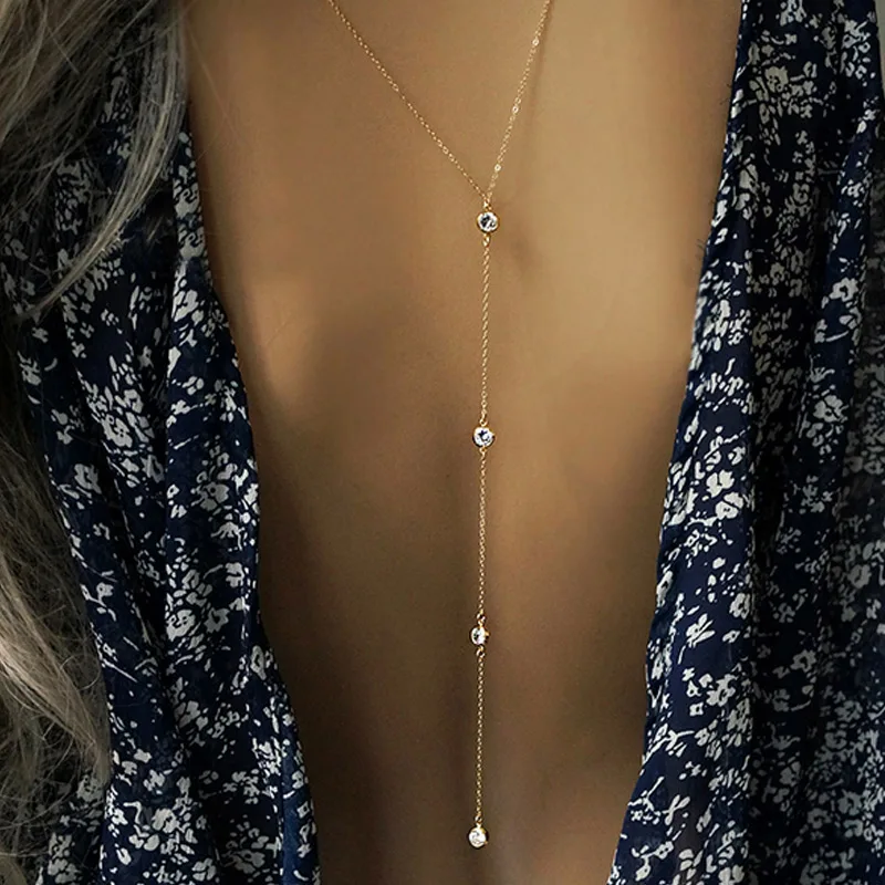 2018 Sexy Women Rhinestone Body Chain Backdrop Back Beach Chain Jewelry Gifts CX17
2018 Sexy Women Rhinestone Body Chain Backdrop Back Beach Chain Jewelry Gifts CX17
