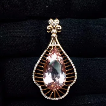 Fine Jewelry Real Pure 18 K White Gold Jewelry AU750 100% Natural Morganite Gemstone 8.4ct Pendants for Women Fine Necklace
Fine Jewelry Real Pure 18 K White Gold Jewelry AU750 100% Natural Morganite Gemstone 8.4ct Pendants for Women Fine Necklace